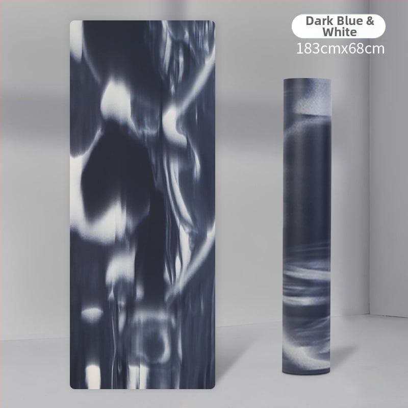 Jógová podložka z PU a gumy, protišmyková, pruhovaný vzor, hrúbka 4,5 mm, hmotnosť 3 kg, prispôsobiteľné pre domáce použitie