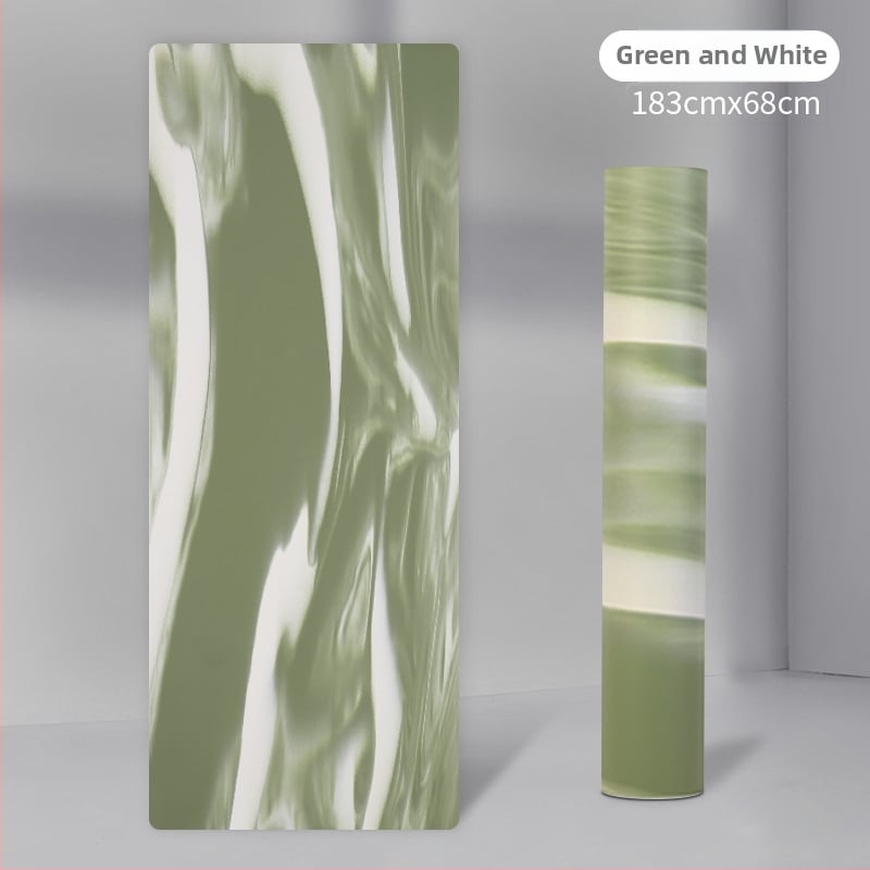 Jógová podložka z PU a gumy, protišmyková, pruhovaný vzor, hrúbka 4,5 mm, hmotnosť 3 kg, prispôsobiteľné pre domáce použitie