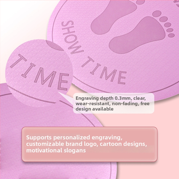 TPE mat na skákanie cez šnúru, hrúbka 6 mm, tlmiaci, protišmykový, geometrický vzor