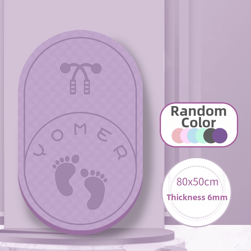 TPE mat na skákanie cez šnúru, hrúbka 6 mm, tlmiaci, protišmykový, geometrický vzor