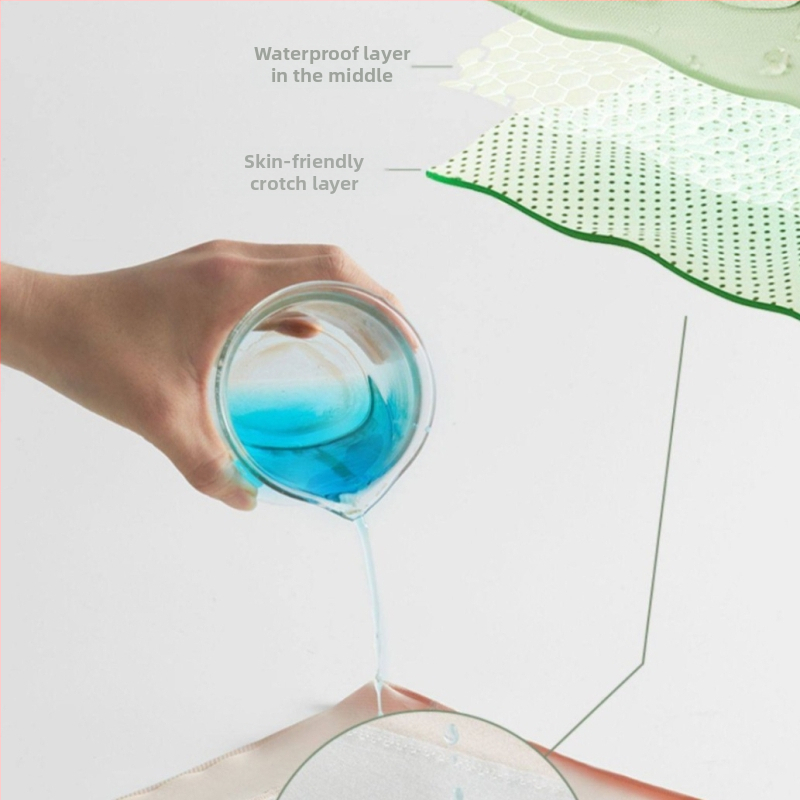 Menstruacijų kelnaitės su apsauga nuo praliejimo ir šoninio perpildymo, kvėpuojanti medvilnė (išorė 95% medvilnė, intymi pamušalas 100% medvilnė)