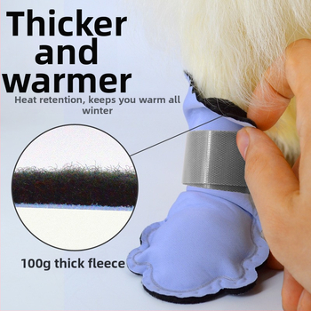 Παπούτσια σκύλου από πολυεστέρα: αδιάβροτα, αντιολισθητικά, ζεστά, ανθεκτικά στη φθορά