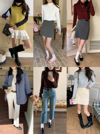 Tričko – Polovysoký golier, Dlhé rukávy, Patchwork, Viskóza, Jednobarevné