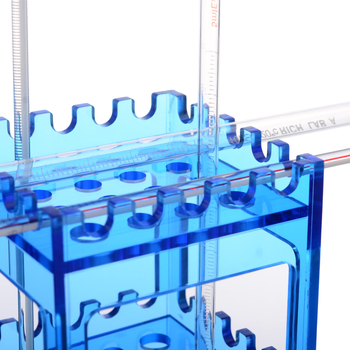 Držiak na pipety, štvorcový akryl Plexiglas, štvorstranný stojan na pipety a držiak teplomera