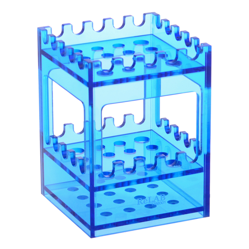 Držiak na pipety, štvorcový akryl Plexiglas, štvorstranný stojan na pipety a držiak teplomera