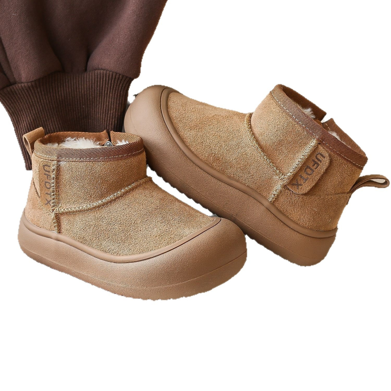 Detské snehové čižmy | vodotesné, protišmykové, teplé (Vrchná časť: syntetická koža, Podrážka: guma)