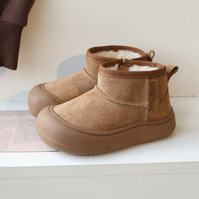 Detské snehové čižmy | vodotesné, protišmykové, teplé (Vrchná časť: syntetická koža, Podrážka: guma)