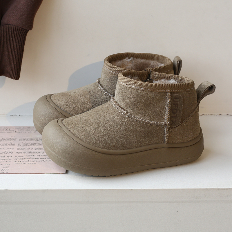 Detské snehové čižmy | vodotesné, protišmykové, teplé (Vrchná časť: syntetická koža, Podrážka: guma)