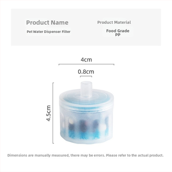 Odnímateľná filtračná kazeta pre zásobník vody pre domáce zvieratá, vhodné pre psov a mačky