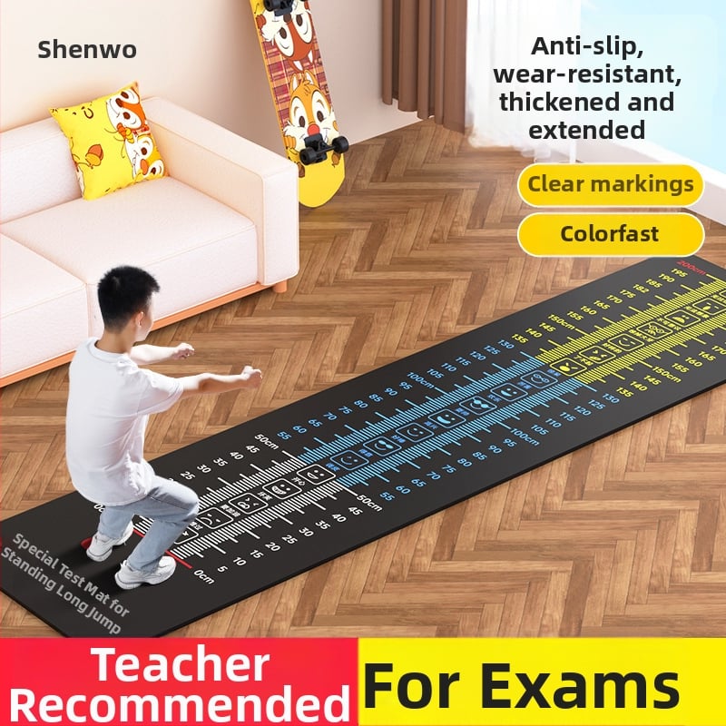 Podložka pre stojaci skok pri teste — protišmyková, na domáce použitie, vhodná pre deti, športová podložka, z kvalitného materiálu