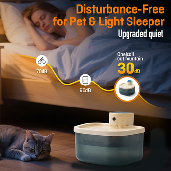 Go far CD01 Automatický vodný fontán pre domáce zvieratá s plynulým prítokom vody, bezdrôtové ovládanie, odnímateľný dizajn, ovládanie cez aplikáciu.