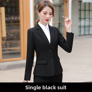 Ženský malý sako-kostým - abstraktý vzor, polyester 95%+, zips vpredu, kostýmový golier, jeseň 2022