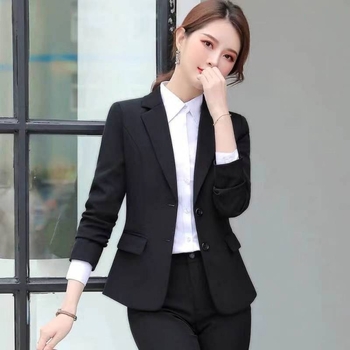 Ženský malý sako-kostým - abstraktý vzor, polyester 95%+, zips vpredu, kostýmový golier, jeseň 2022