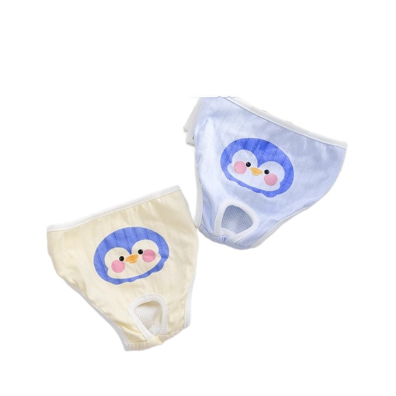 Nohavice pre psy počas obdobia – polyester, kreslený štýl, vyrobené v Číne, nie sú dovážané