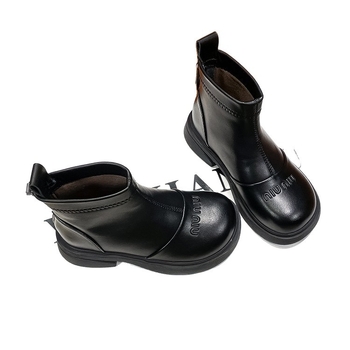 Detské Martin topánky z mikrovlákovej kože, nepremokavé, ľahké, protišmyková gumová podrážka, zadný zips, nízky holenný strih, korejský štýl