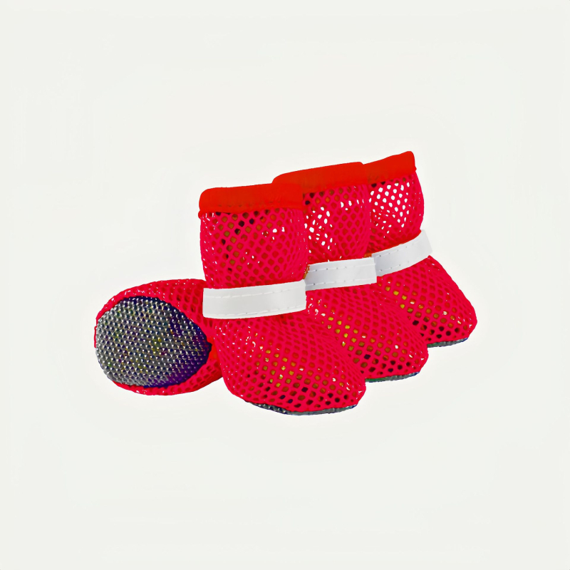 Textilné topánky pre domáce zvieratá — letné sieťové topánky pre mačky a psy, značka Aite Chong, mäkké podrážky, ktoré nevypadnú z nohy