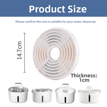 Filter do dávkovača vody pre psy a mačky s aktívnym uhlím, univerzálny filter, model YXP012, značka YXPET