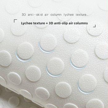 Protiskluzová podložka do vane – štvorcová PVC rohož do kúpeľne s karikatúrnym vzorom, moderný minimalistický štýl, umývateľný.