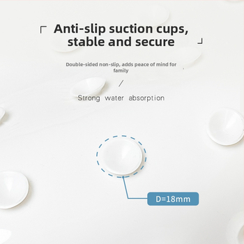 Protiskluzová podložka do vane – štvorcová PVC rohož do kúpeľne s karikatúrnym vzorom, moderný minimalistický štýl, umývateľný.