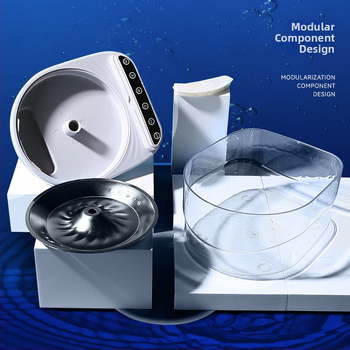 Dispenzer za vodu za kućne ljubimce — ABS + 304 nehrđajući čelik, marka Guanzhoumu, pogodno za mačke, 1 kom