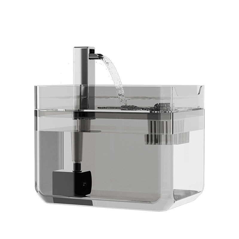 Fontana za vodu za mačke s cirkulacijom, tiha, energetski štedljiva, velika kapaciteta, priključak na struju