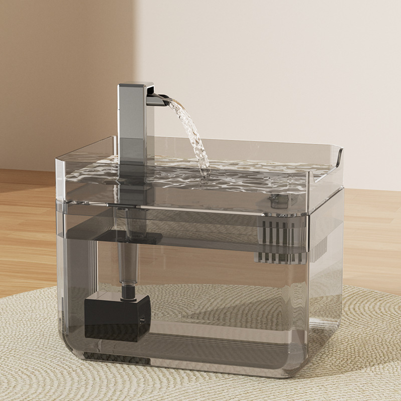 Fontana za vodu za mačke s cirkulacijom, tiha, energetski štedljiva, velika kapaciteta, priključak na struju