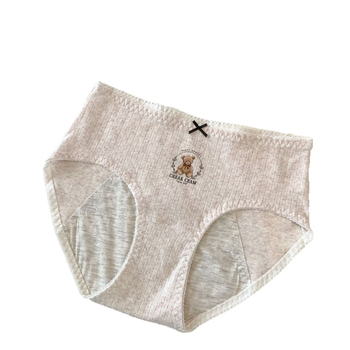 Ženske gaćice od pamuka sa srednjim strukom, prozračna pletena tkanina, 60-nitna tkanina, udio pamuka 90–95%, podstava prepona 100% pamuk