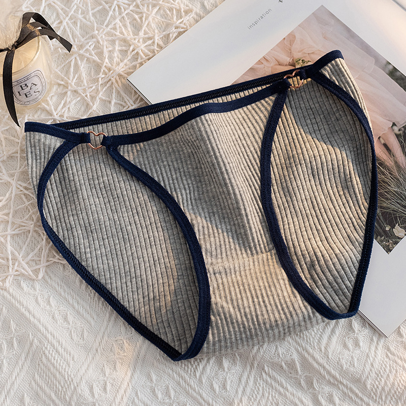 Ženske gaćice od pamuka, niski pojas, ribana tkanina, podstava od pamuka 90-95%