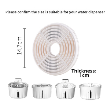 Filtr do zariadenia na vodu pre domáce zvieratá – aktívne uhlíkové výmenné filtre, model YPD-C002, 2 kusy, vhodné pre psov a mačky, 100 g/krabica, 1-ročná záruka