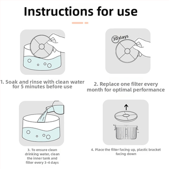 Filtr do zariadenia na vodu pre domáce zvieratá – aktívne uhlíkové výmenné filtre, model YPD-C002, 2 kusy, vhodné pre psov a mačky, 100 g/krabica, 1-ročná záruka