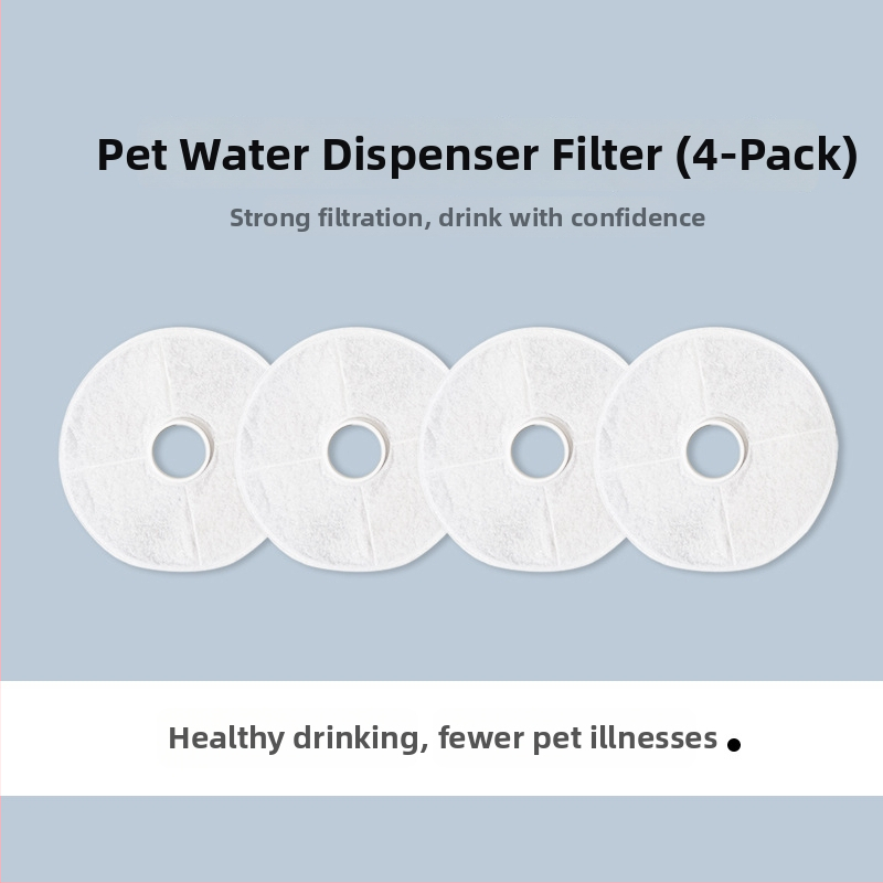 YXPET filter pre napájač vody pre domáce zvieratá s aktívnym uhlím, model YPD-C005, balenie 4 kusy, vhodný pre psov a mačky