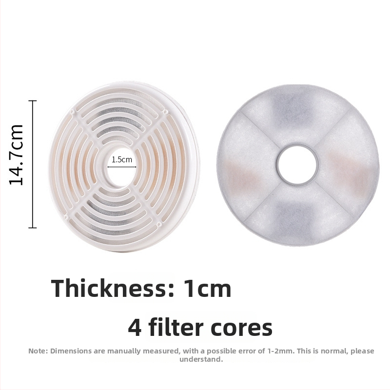 YXPET filter pre napájač vody pre domáce zvieratá s aktívnym uhlím, model YPD-C005, balenie 4 kusy, vhodný pre psov a mačky