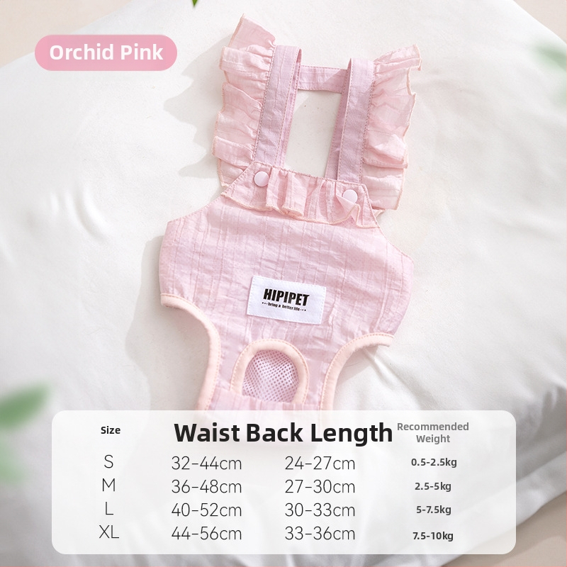 Psie menštruačné nohavice - pruhovaný žakard, štýl Princess, značka Sour bear