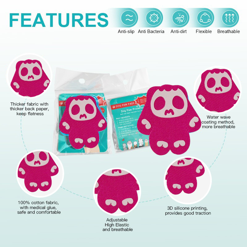 Lexuan psie topánky – protišmykové, vodeodolné a odolné voči opotrebeniu, silikon + textil