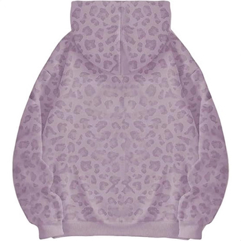 Pánska mikina s kapucňou s leopardím vzorom, digitálny potlač, voľný strih, dlhé rukávy, okrúhly výstrih, 88% polyester