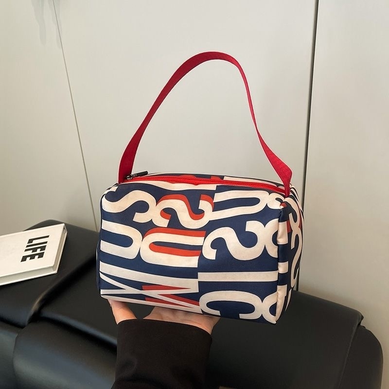 Bucket torba, najlon, s zatvaračem na zipu, unisex stil, horizontalni kvadratni oblik