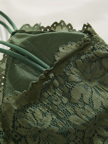 Set podprsenky a tielka z čipky – 6 dielov, hlavný materiál nylon, výstelka bavlna, košíčky bez formovania