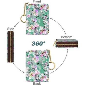 PU kožený peňaženkový puzdro na karty, štýl zrelá žena, na domáce uloženie