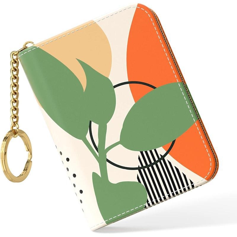 PU kožený peňaženkový puzdro na karty, štýl zrelá žena, na domáce uloženie