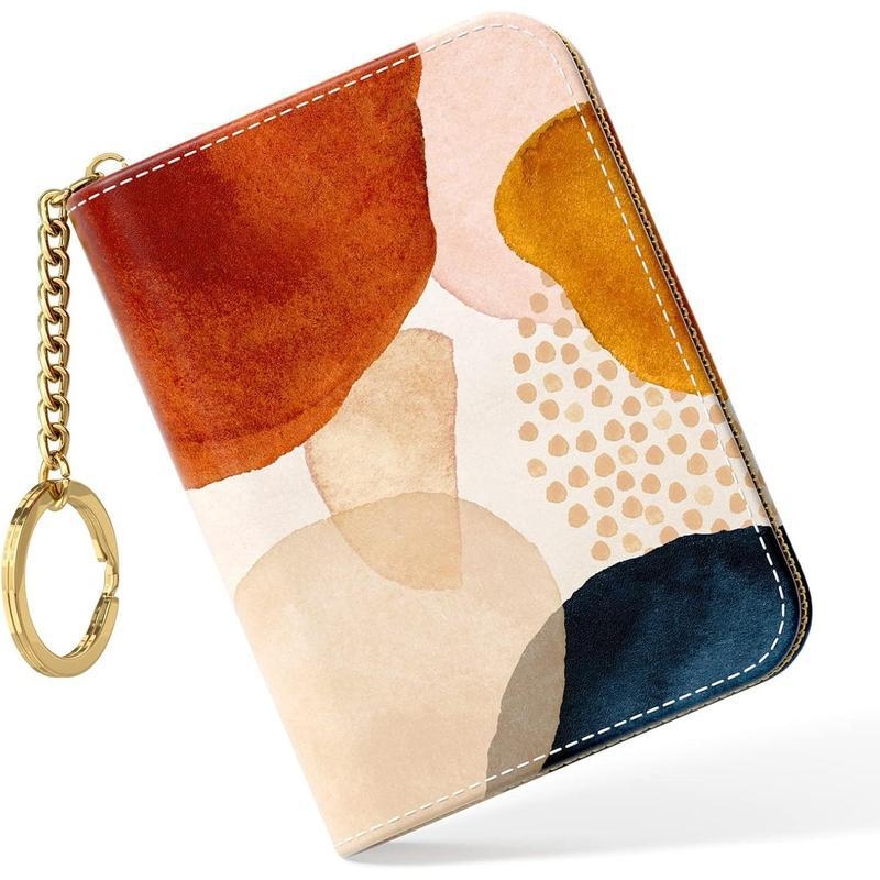 PU kožený peňaženkový puzdro na karty, štýl zrelá žena, na domáce uloženie