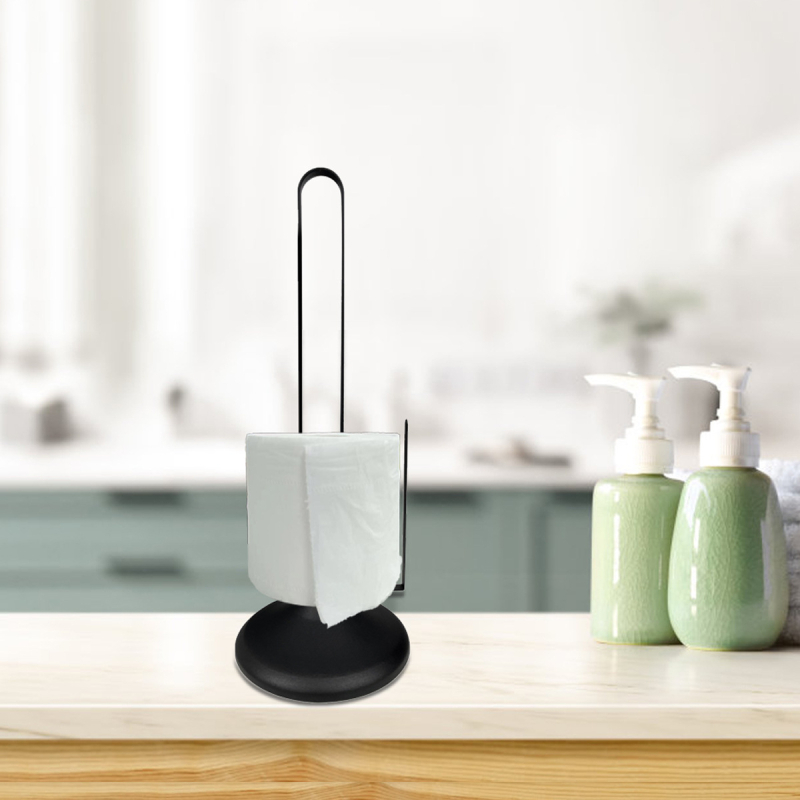 Stolni držač za kuhinjsku rolu od nehrđajućeg čelika, dvije etaže, sklopni, bez bušenja, višestruka namjena