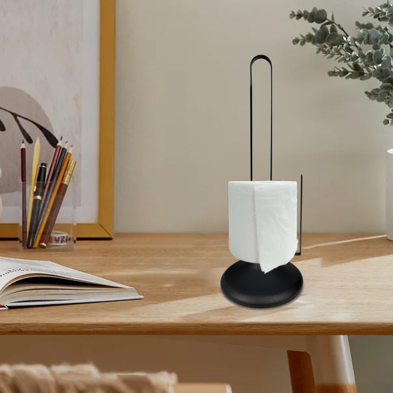 Stolni držač za kuhinjsku rolu od nehrđajućeg čelika, dvije etaže, sklopni, bez bušenja, višestruka namjena