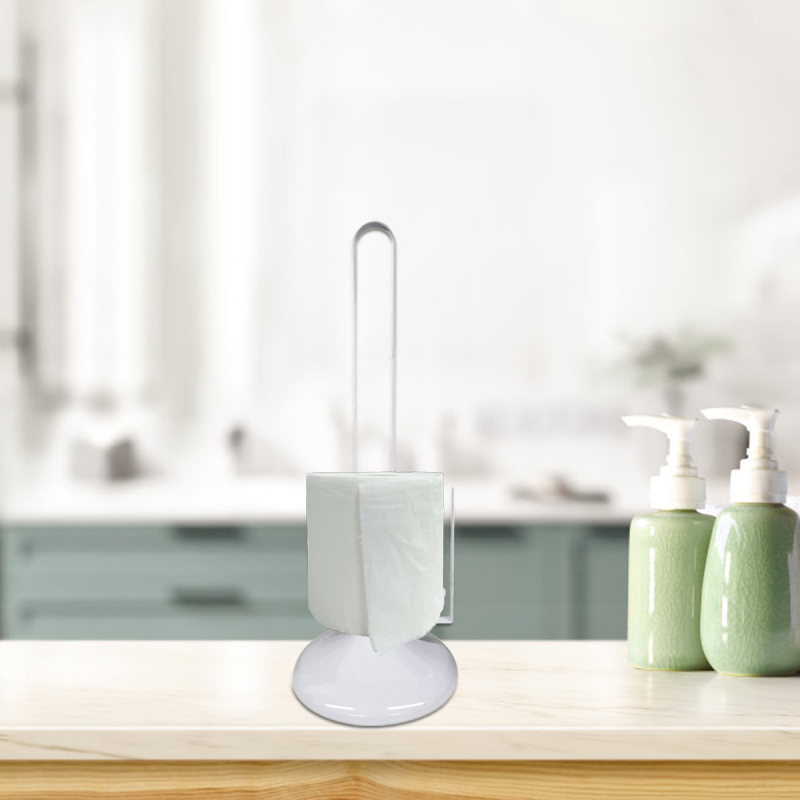 Stolni držač za kuhinjsku rolu od nehrđajućeg čelika, dvije etaže, sklopni, bez bušenja, višestruka namjena