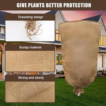 Sáčok na sadenie z ľanu s ochranou proti mrazu a šnúrkou, model BD1018988241