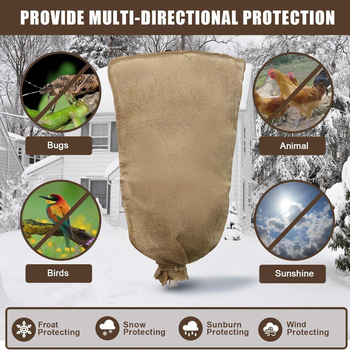 Sáčok na sadenie z ľanu s ochranou proti mrazu a šnúrkou, model BD1018988241