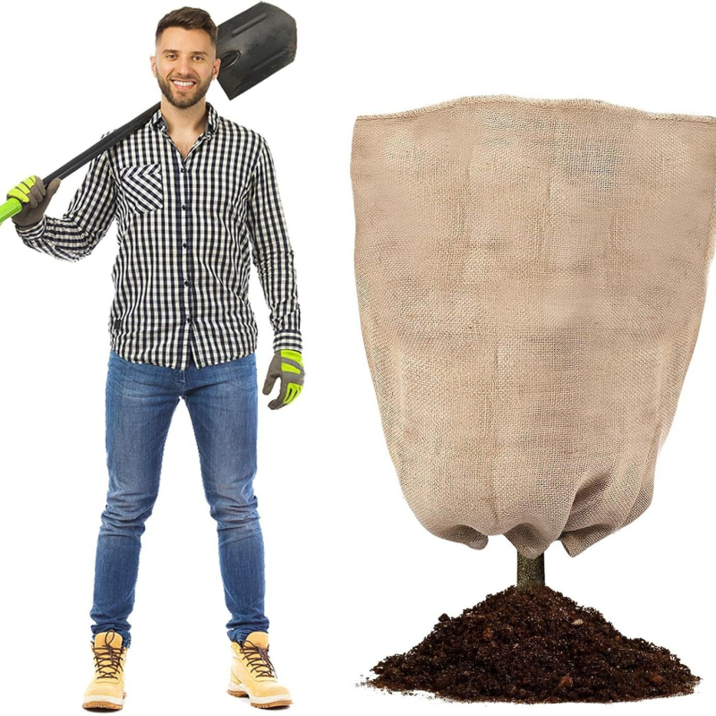 Sáčok na sadenie z ľanu s ochranou proti mrazu a šnúrkou, model BD1018988241