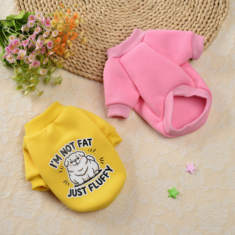 Mikina pre domáce zvieratá, karikatúrny štýl, polyester materiál, značka Pampering, pôvod Hunan