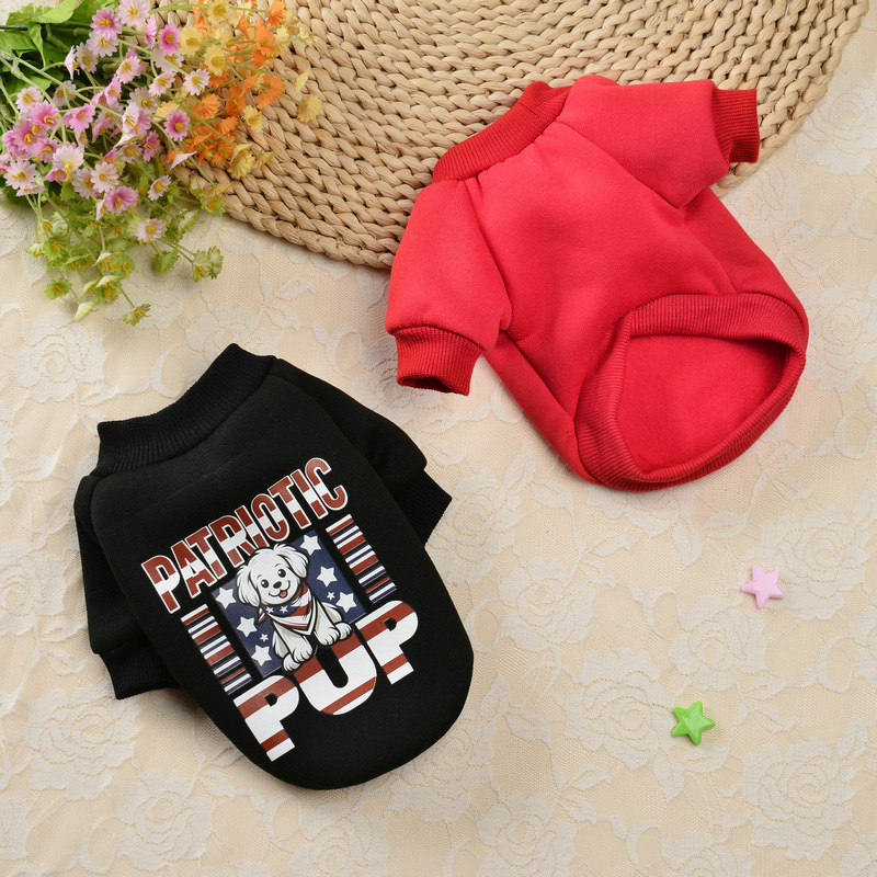 Mikina pre domáce zvieratá, karikatúrny štýl, polyester materiál, značka Pampering, pôvod Hunan