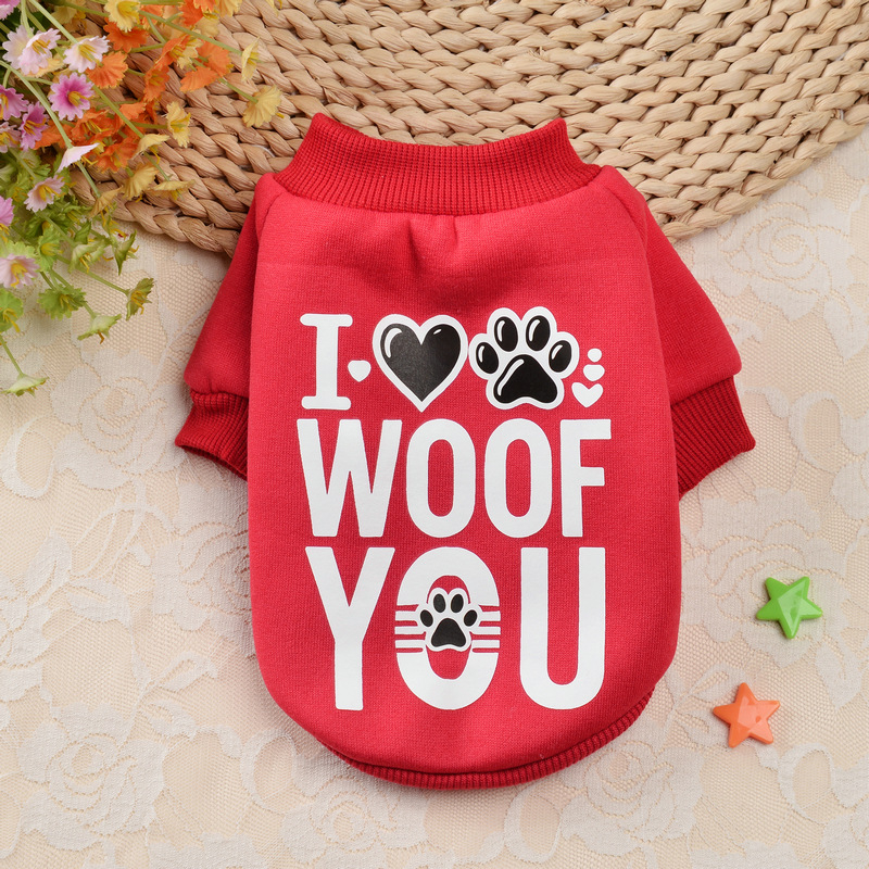 Mikina pre domáce zvieratá, karikatúrny štýl, polyester materiál, značka Pampering, pôvod Hunan