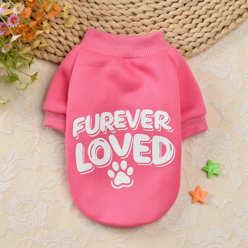 Mikina pre domáce zvieratá, karikatúrny štýl, polyester materiál, značka Pampering, pôvod Hunan